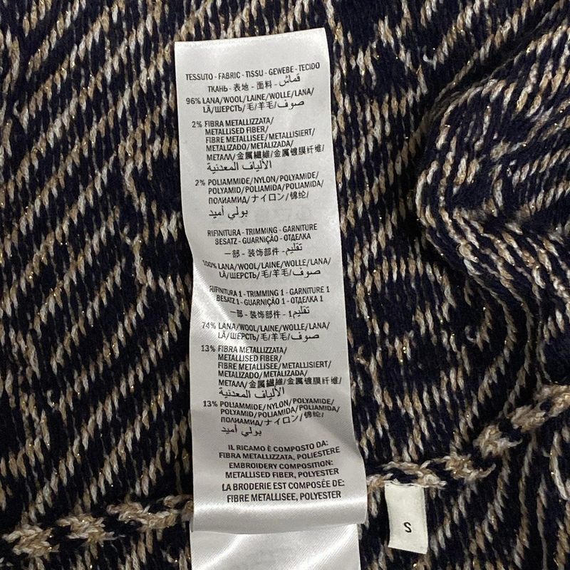 Gucci Cardigan Size S Women - 553505-xkaiv Beige Dark Navy And Red Long Sleeves