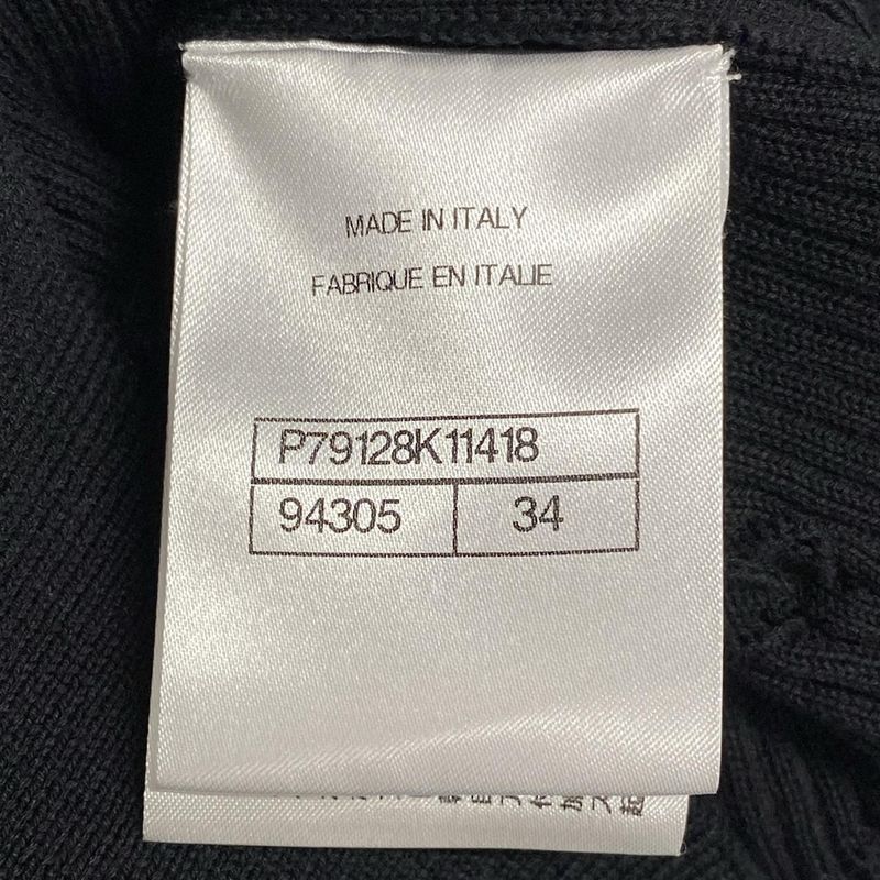 Chanel Short Sleeved Cut And Sewn Size 34 S Women - P79128 Black Crew Neck/coco-