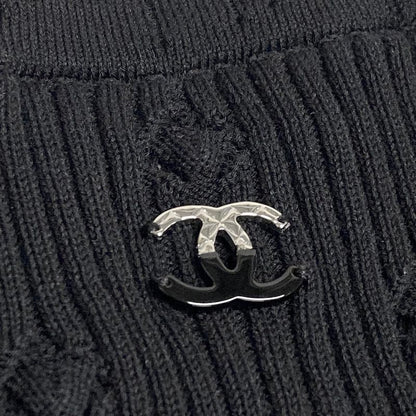 Chanel Short Sleeved Cut And Sewn Size 34 S Women - P79128 Black Crew Neck/coco-