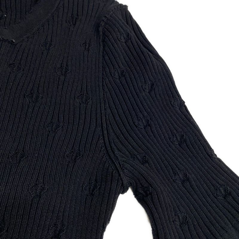 Chanel Short Sleeved Cut And Sewn Size 34 S Women - P79128 Black Crew Neck/coco-