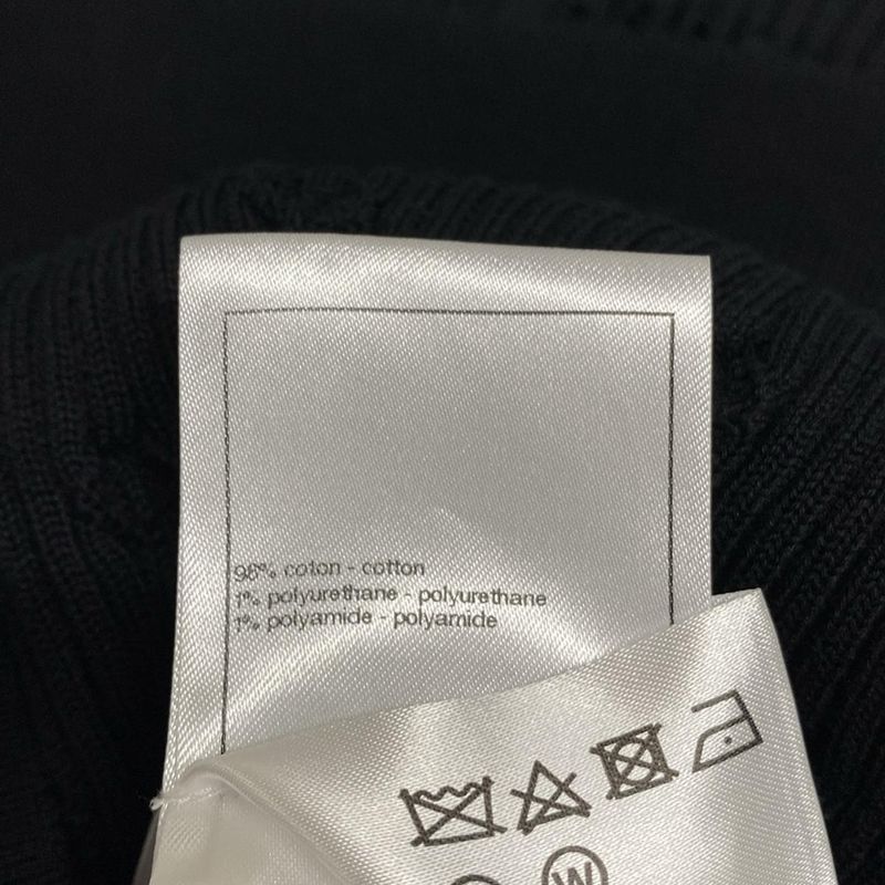 Chanel Short Sleeved Cut And Sewn Size 34 S Women - P79128 Black Crew Neck/coco-