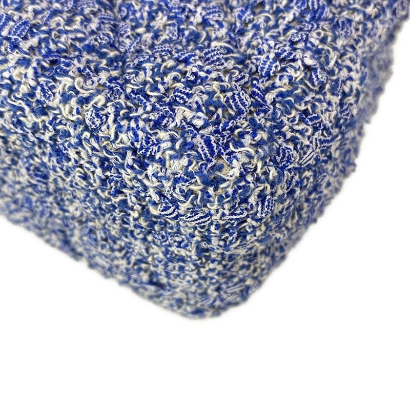 Chanel Shoulder Bag Mini Matelasse A69900 Blue And White Chain Shoulder /