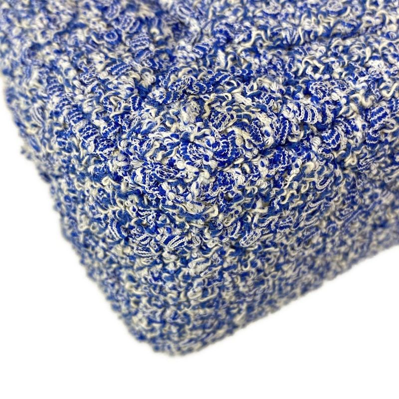 Chanel Shoulder Bag Mini Matelasse A69900 Blue And White Chain Shoulder /