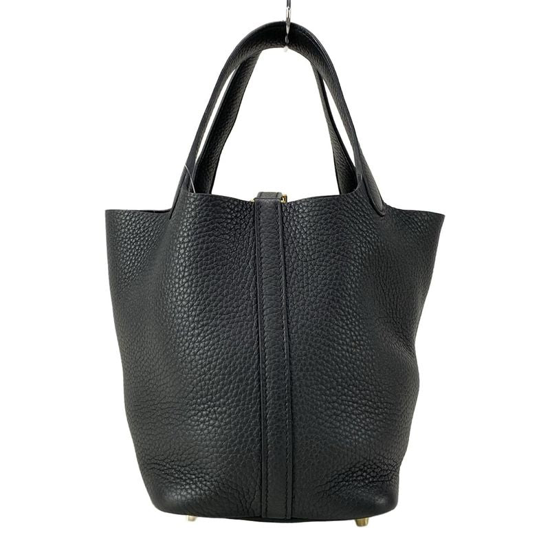 Hermes Handbag Picotin Lock PM Black Gold Hardware
