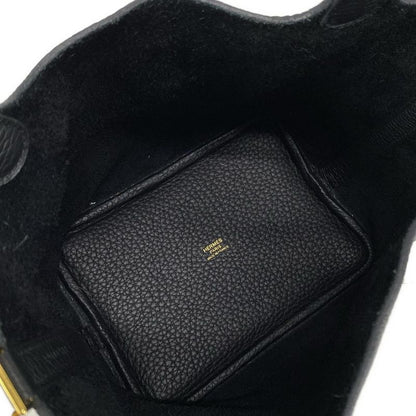 Hermes Handbag Picotin Lock PM Black Gold Hardware