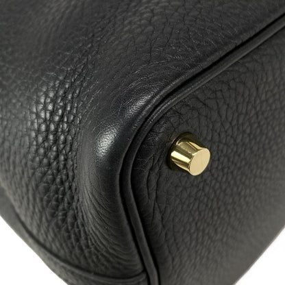 Hermes Handbag Picotin Lock PM Black Gold Hardware