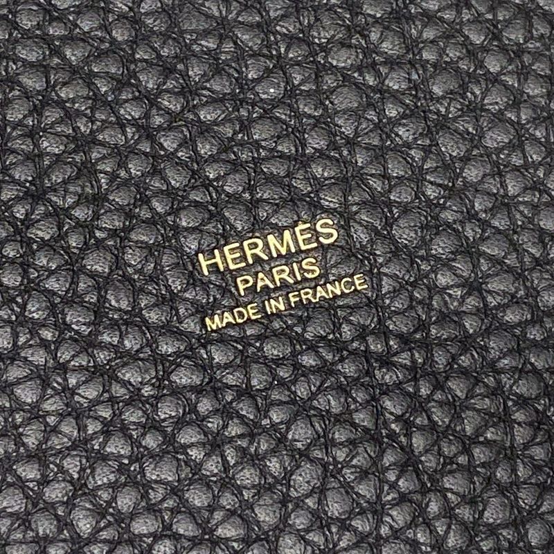 Hermes Handbag Picotin Lock PM Black Gold Hardware