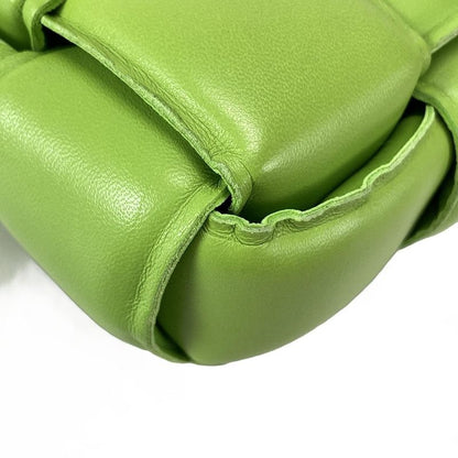 Bottega Veneta Shoulder Bag Padded Cassette Light Green Diagonal Lambskin