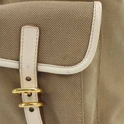 Prada Backpack Logo Jacquard Backpack Canvas Scuff Deuce