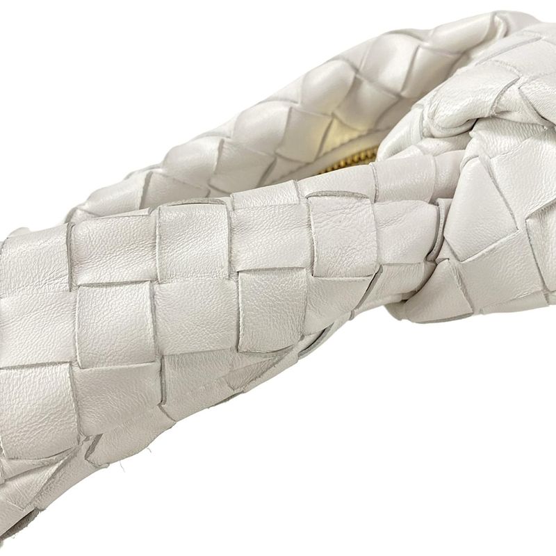 Bottega Veneta Handbag Mini The Jodie White Leather