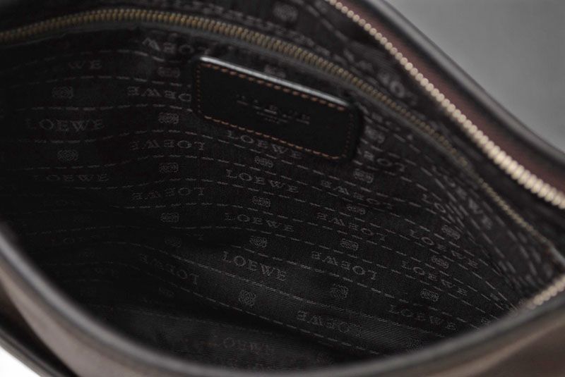 Loewe Shoulder Bag Crossbody Anagram Loewe Bag Dark Brown Vintage