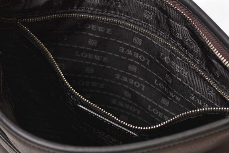 Loewe Shoulder Bag Crossbody Anagram Loewe Bag Dark Brown Vintage