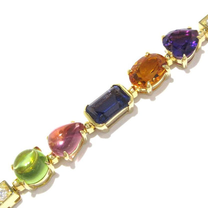 Bvlgari Bracelet Allegra Br852142 18K Yellow Gold×diamond×multi