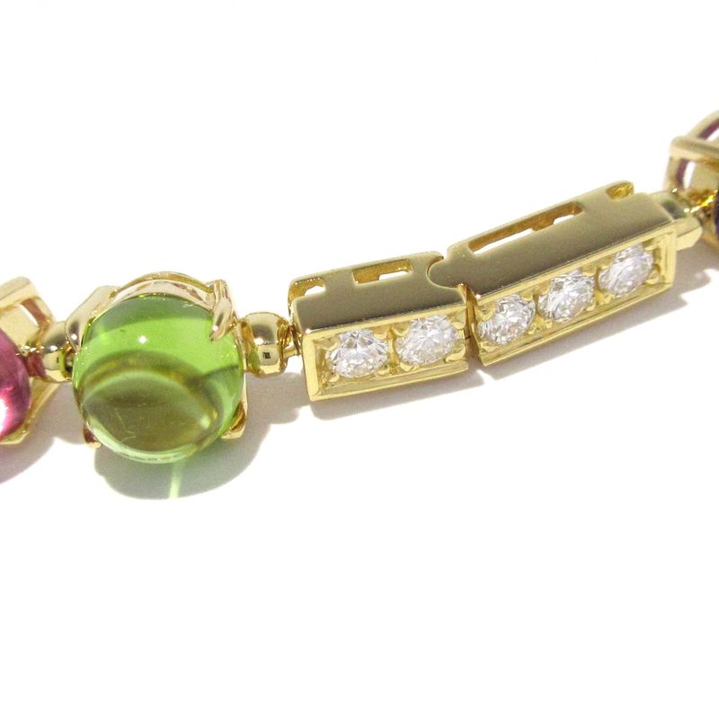 Bvlgari Bracelet Allegra Br852142 18K Yellow Gold×diamond×multi