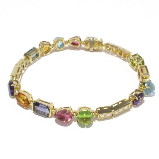 Bvlgari Bracelet Allegra Br852142 18K Yellow Gold×diamond×multi