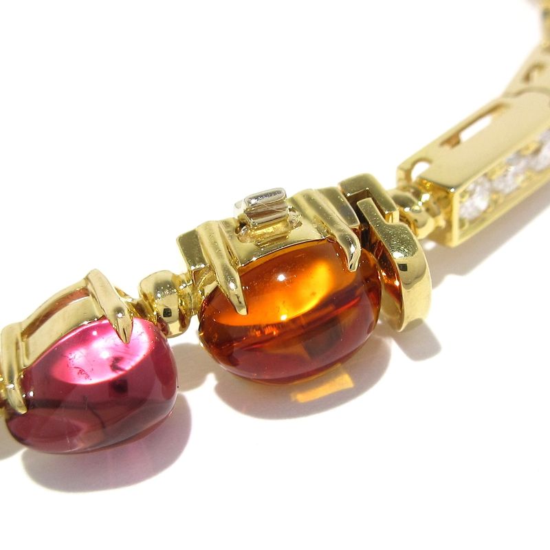 Bvlgari Bracelet Allegra Br852142 18K Yellow Gold×diamond×multi