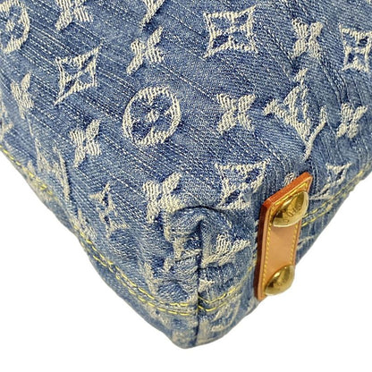 Louis Vuitton Shoulder Bag Monogram Denim Baggy GM M95048 Blue Cotton Leather
