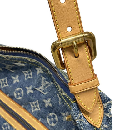 Louis Vuitton Shoulder Bag Monogram Denim Baggy GM M95048 Blue Cotton Leather