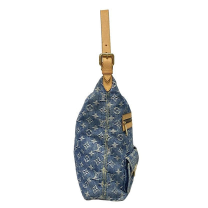 Louis Vuitton Shoulder Bag Monogram Denim Baggy GM M95048 Blue Cotton Leather
