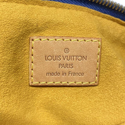 Louis Vuitton Shoulder Bag Monogram Denim Baggy GM M95048 Blue Cotton Leather