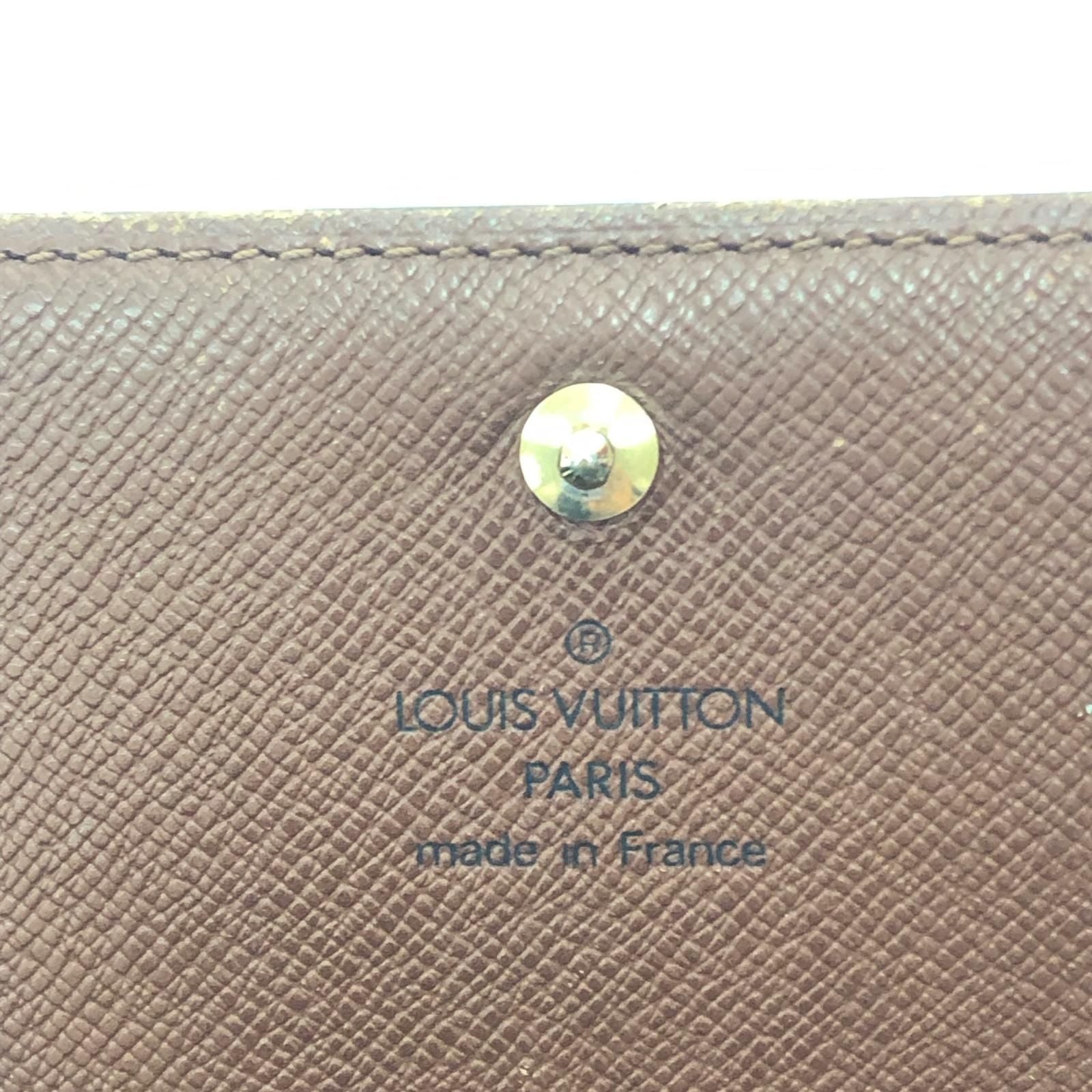 Louis Vuitton Women's Bifold Wallet Monogram Porte Monet Bier Tresor M61730