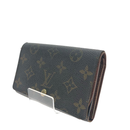 Louis Vuitton Women's Bifold Wallet Monogram Porte Monet Bier Tresor M61730