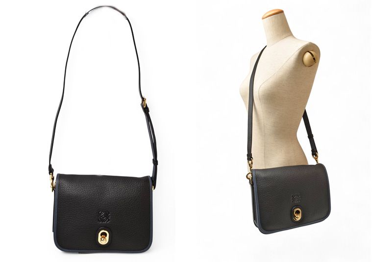 Loewe Shoulder Bag Clutch Bag Loewe INES 2way Bag Dark Navy Blue