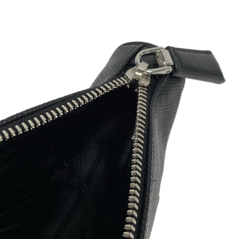 Prada Clutch Bag - 2ne054 Black Leather