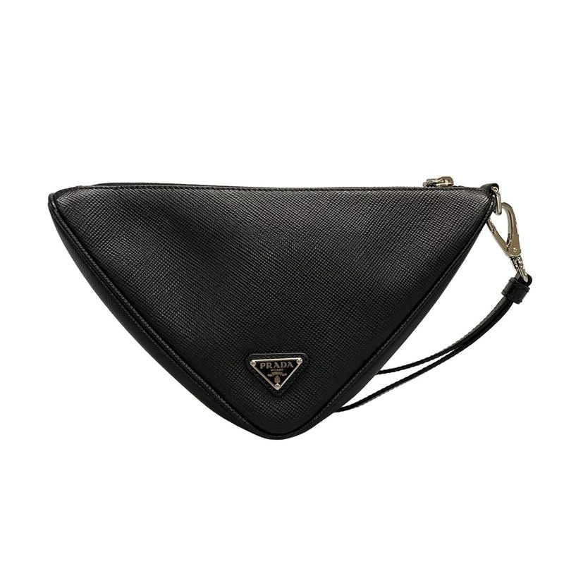 Prada Clutch Bag - 2ne054 Black Leather