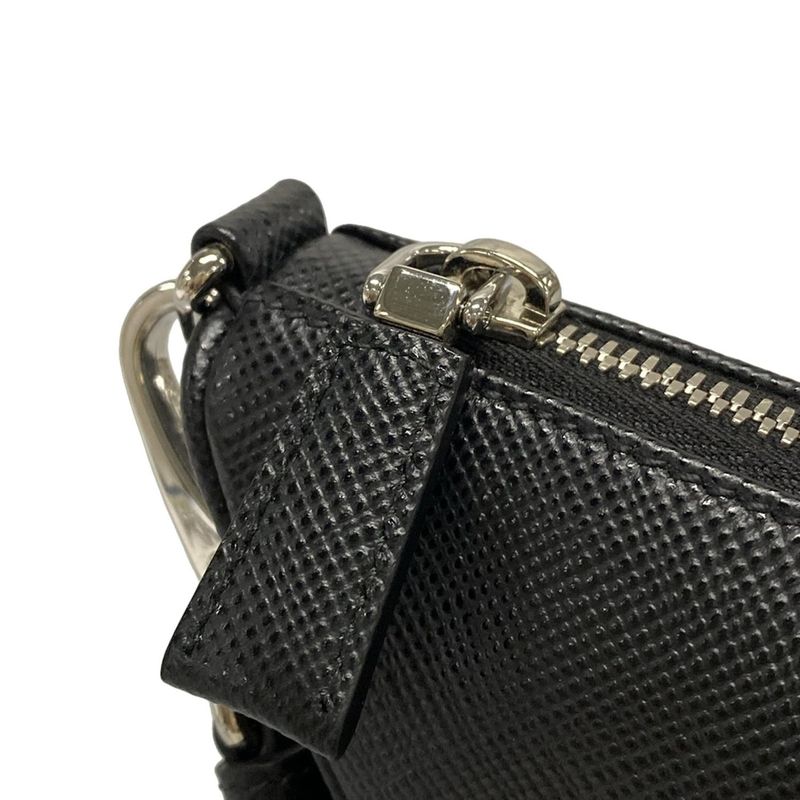 Prada Clutch Bag - 2ne054 Black Leather