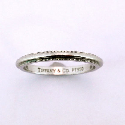 Tiffany & Co Ring Millegrain Pt950 Platinum 95 Ladies