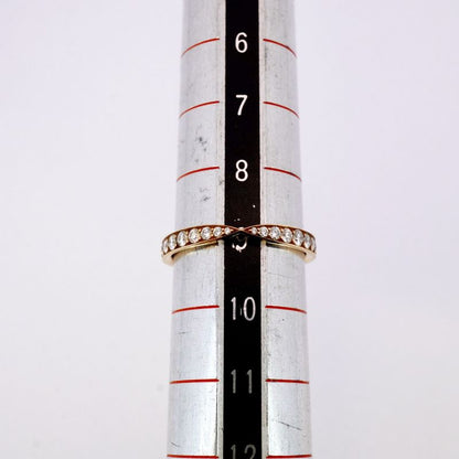 Tiffany & Co Ring Harmony 18K Pink Gold Pink Gold Diamond #9 Ladies