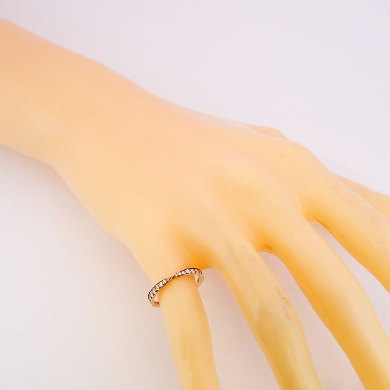 Tiffany & Co Ring Harmony 18K Pink Gold Pink Gold Diamond #9 Ladies