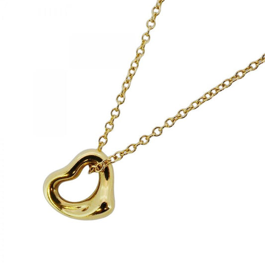 Tiffany & Co Necklace Open Heart 18K Yellow Gold Yellow Gold Ladies