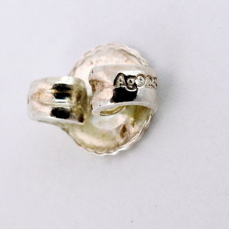 Tiffany & Co Earrings Open Heart 925 Silver Ladies