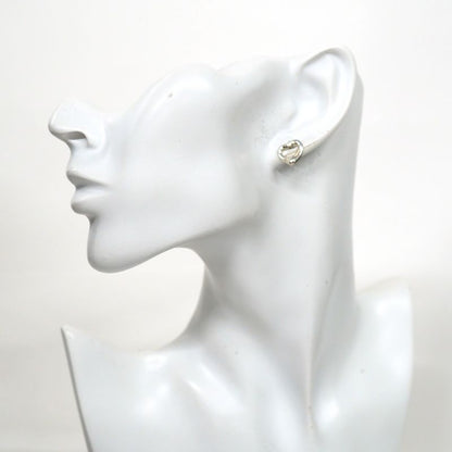 Tiffany & Co Earrings Open Heart 925 Silver Ladies