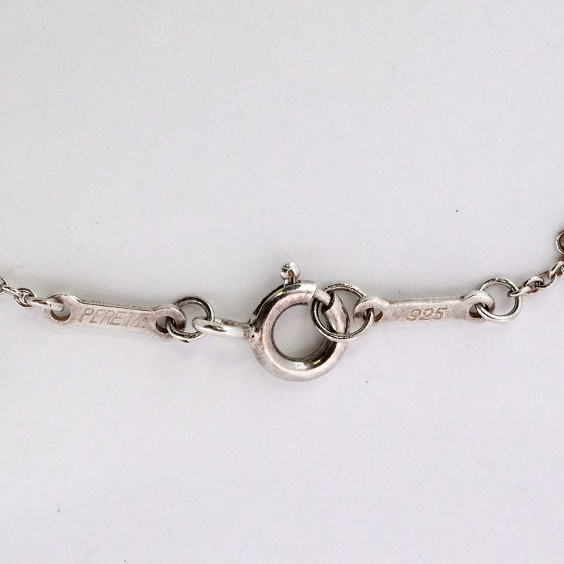 Tiffany & Co Necklace Open Teardrop Silver 925 Ladies