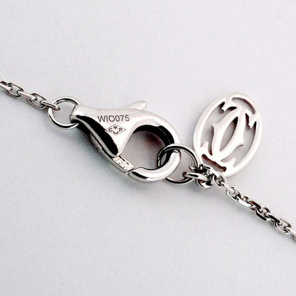 Cartier Necklace D'amour Xs/1pd 18K White Gold White Togo Old Diamond Ladies