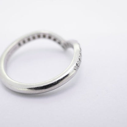 Tiffany & Co Ring Soleste V Half Eternity Pt950 Platinum Diamond #6 Ladies