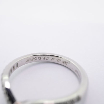 Tiffany & Co Ring Soleste V Half Eternity Pt950 Platinum Diamond #6 Ladies