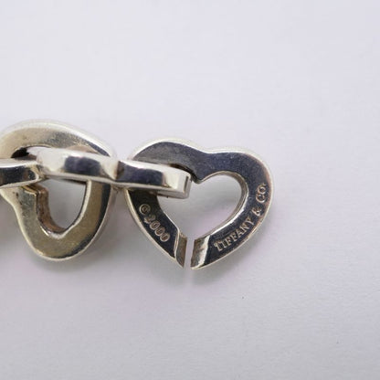 Tiffany & Co Bracelet Heart Link 18K Yellow Gold Yellow Gold Silver 925 Ladies