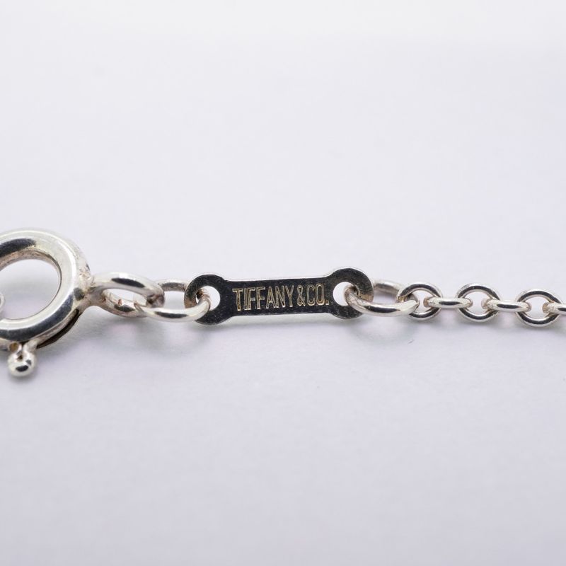 Tiffany & Co Necklace Open Heart 3P Silver 925 Ladies