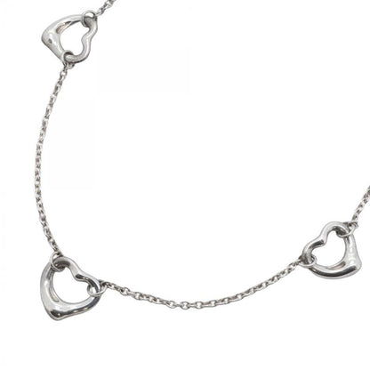 Tiffany & Co Necklace Open Heart 3P Silver 925 Ladies