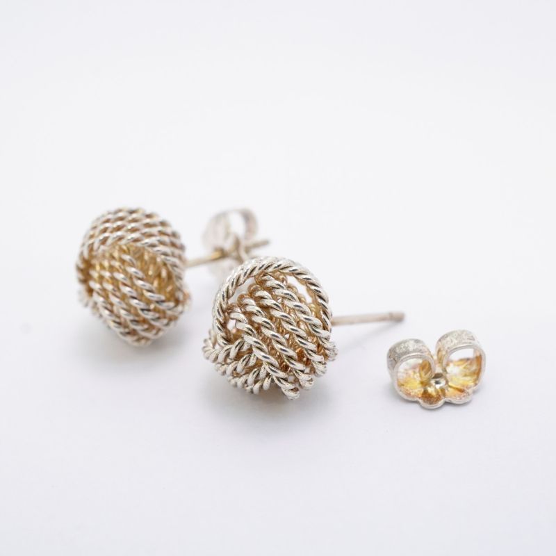 Tiffany & Co Earrings Somerset/mesh 925 Silver Ladies