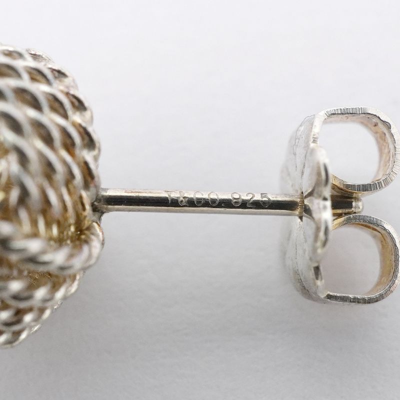 Tiffany & Co Earrings Somerset/mesh 925 Silver Ladies