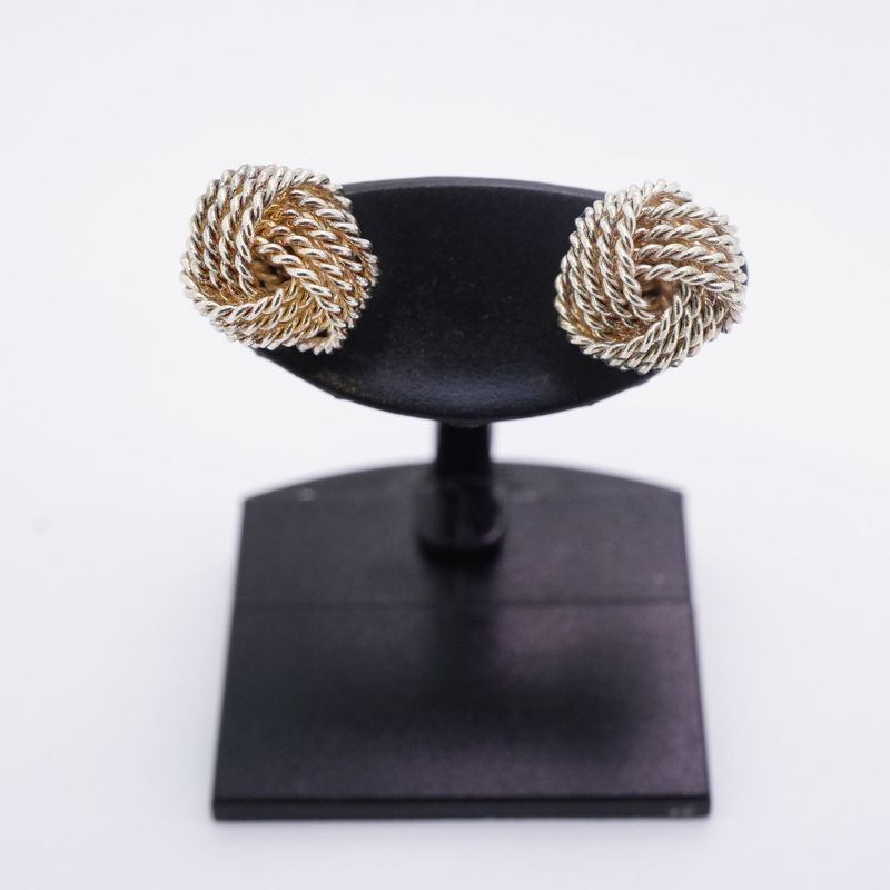 Tiffany & Co Earrings Somerset/mesh 925 Silver Ladies