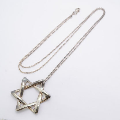 Tiffany & Co Necklace Star Of David 925 Silver Ladies