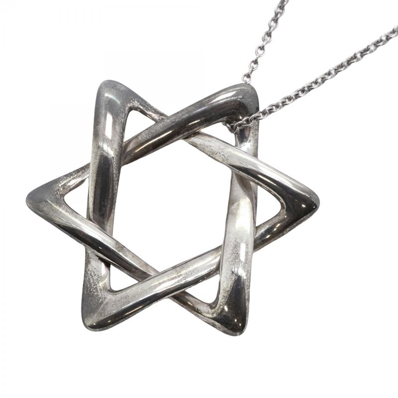 Tiffany & Co Necklace Star Of David 925 Silver Ladies