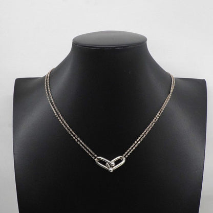 Tiffany & Co Necklace Hardware/double Links 925 Silver Ladies