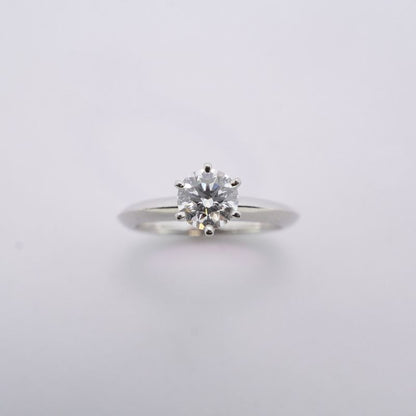 Tiffany & Co Ring Solitaire 1PD Pt950 Platinum Diamond 054ct 55 Ladies